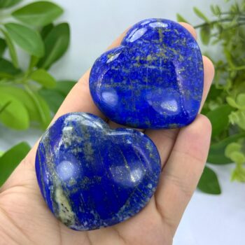 Natural Lapis Lazuli — Polished Heart Stone — 220 Grams