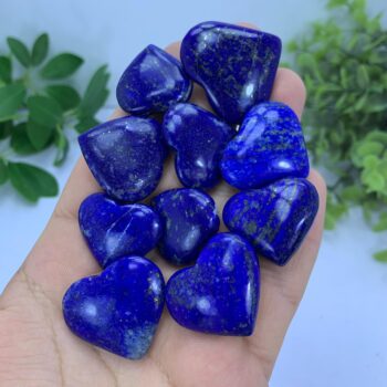 Natural Lapis Lazuli — Polished Heart Stone — 247 Grams